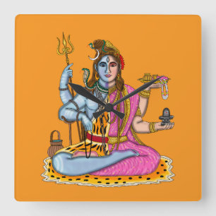 Carrée Horloge Ardhanarishvara