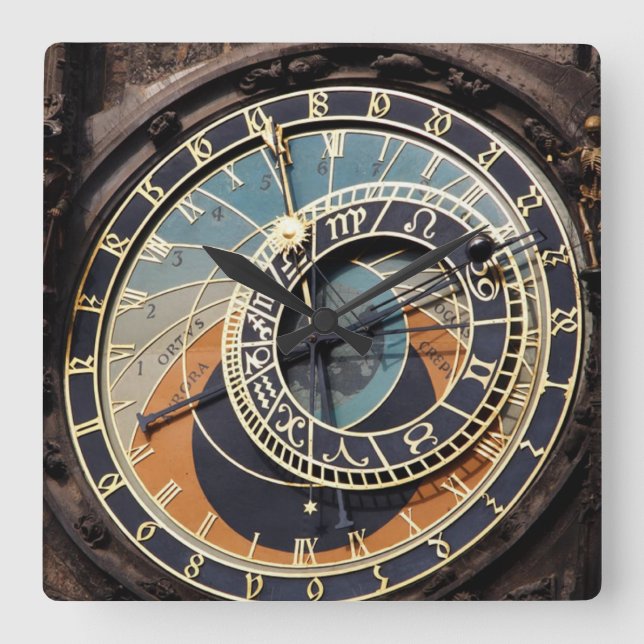 Carrée Horloge Astronomique À Praque (Recto)