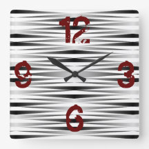 Horloge blanche Zèbre conçue