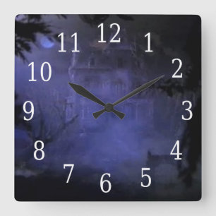 Carrée Horloge Carré de Haunted Hill House