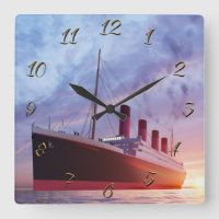 Horloge Carré Titanic