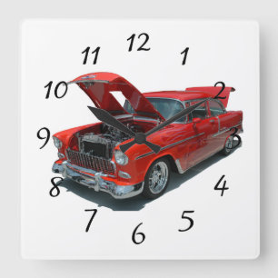 Carrée Horloge Chevrolet Belair classique des années 195