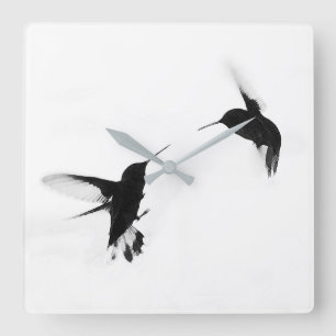 Carrée Horloge Colibri Design Chic