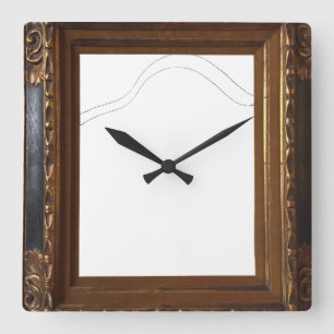 Carrée Horloge Couronne Florale Bonjour Printemps – Une C