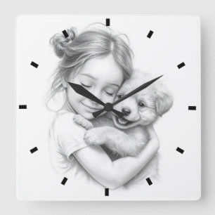 Carrée horloge créez la vôtre