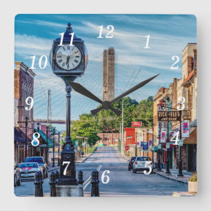 Carrée Horloge Dans Le Centre-Ville Cape Girardeau Horlog