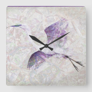 Carrée Horloge d'Art numérique d'Aiguille