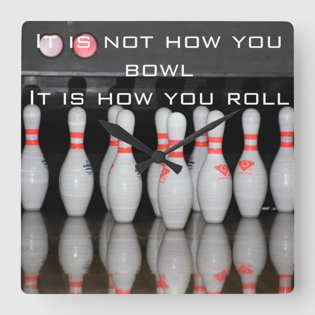 Carrée Horloge de bowling (Recto)