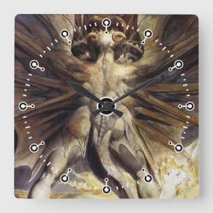 Carrée Horloge de dragon - William Blake - grand dragon
