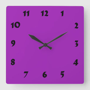 Carrée Horloge de la laveuse lumineuse numérique modifiab