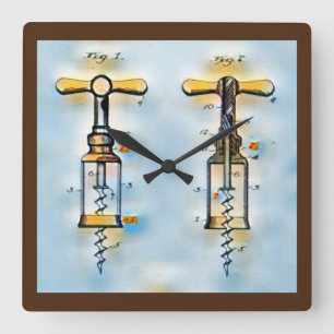 Carrée Horloge de la muraille de Vin de Brevet