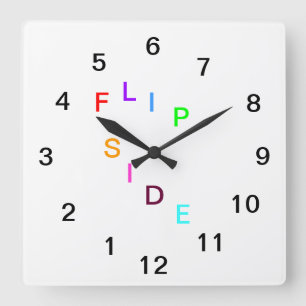Carrée Horloge de revers