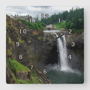 Carrée Horloge de Snoqualmie Falls