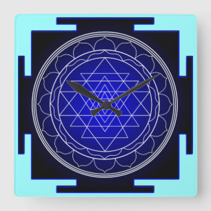 Carrée horloge de yantra de sri