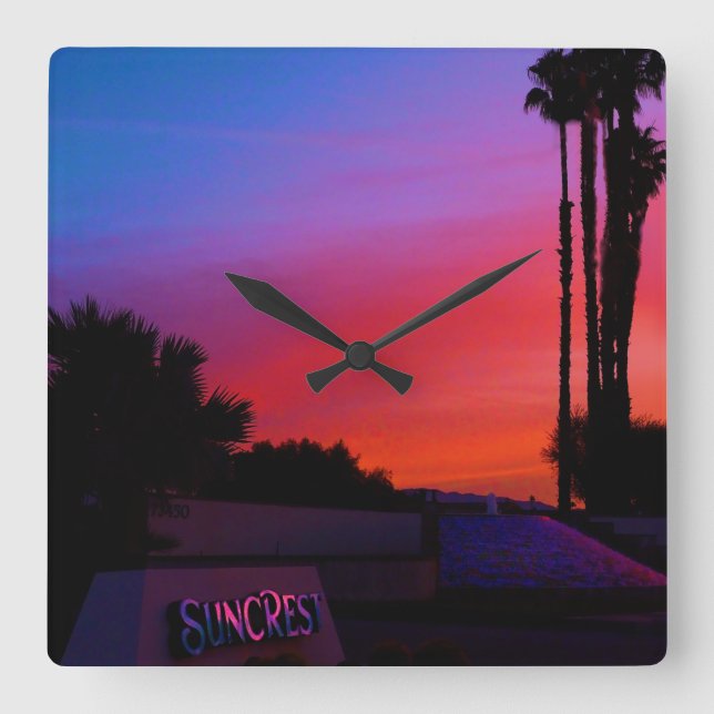 CARRÉE HORLOGE DU MUR DU SUNCREST (Recto)