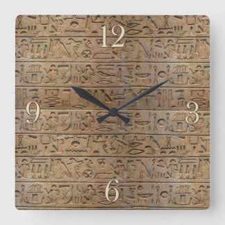 Carrée Horloge égyptienne antique de concepteur