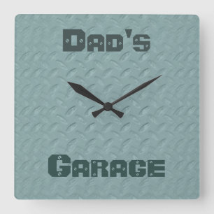 Carrée Horloge faite sur commande d'atelier de couleur