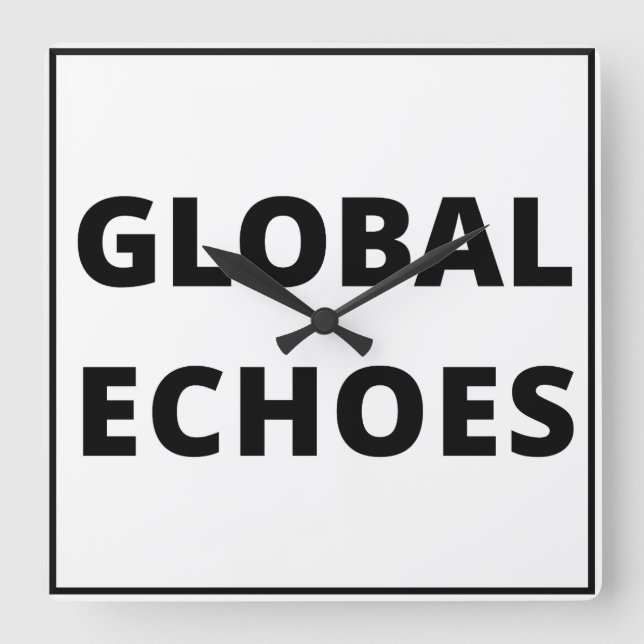 Carrée Horloge mondiale des échos (Recto)