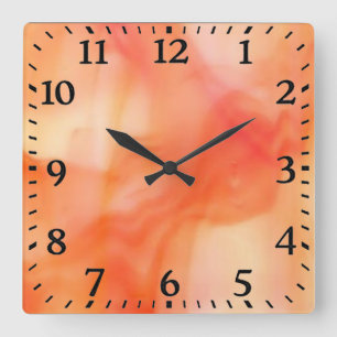 Carrée Horloge Mur Acrylique Sq... - Frottement De Verre