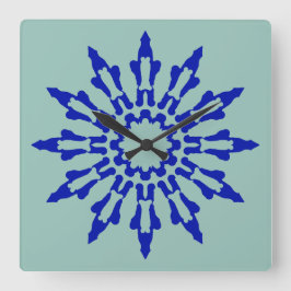 Carrée Horloge murale, Un élégant design classique multic