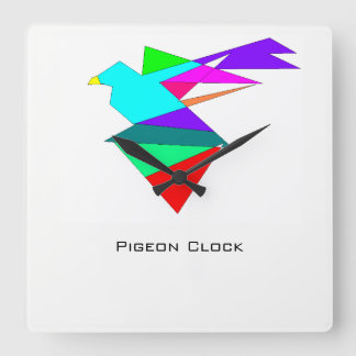Carrée Horloge Piegon | Horloge