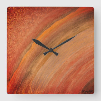 Carrée Horloge "Precious Time" par All Joy Art