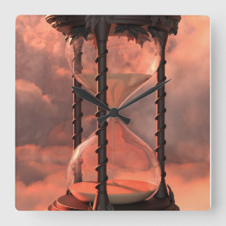 Carrée Horloge sablier du temps