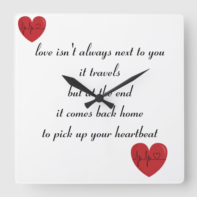 Carrée horloge scellée (Recto)