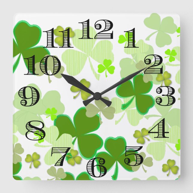 Carrée Horloge shamrock (Recto)
