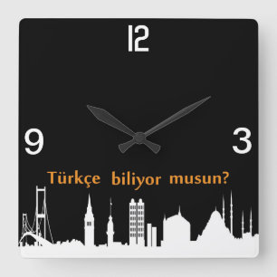 Carrée Horloge turque d'horizon