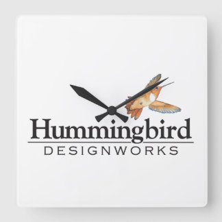 Carrée Hummingbird Designworks Horloge