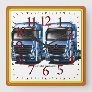 Carrée Image de camion pour la grande horloge ronde à gra