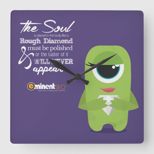 Carrée Max - Horloge Carré (Recto)