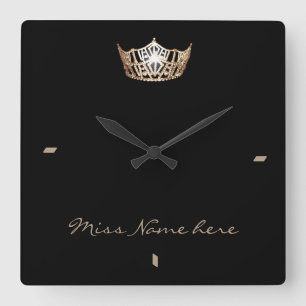 Carrée Miss America Gold Crown Horloge