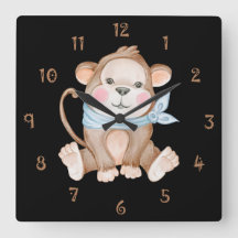 Monkey Mike Wall Horloge