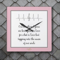 Ode to Love Wall Horloge par la poète Adiela Akoo