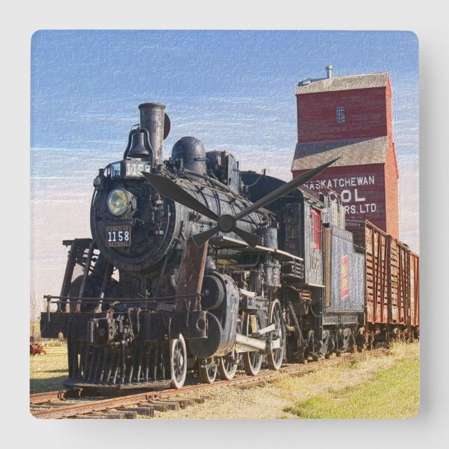 Carrée Train 1 Horloge (Recto)