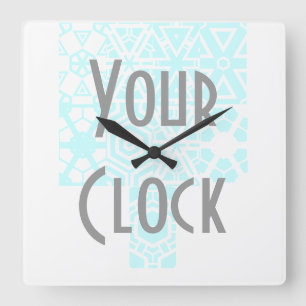 Carrée Votre horloge d'image