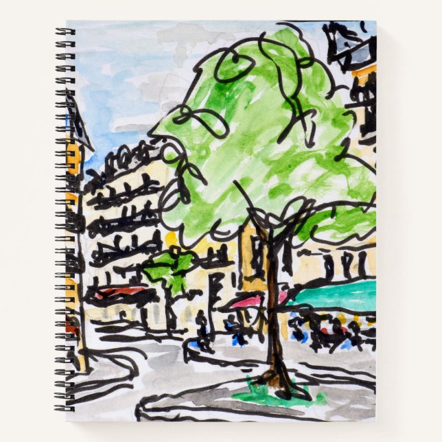 Carrefour de l'Odeon, Paris, Frankreich Notizbuch (Vorderseite)