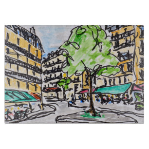 Carrefour de l'Odeon, Paris, Frankreich Schneidebrett