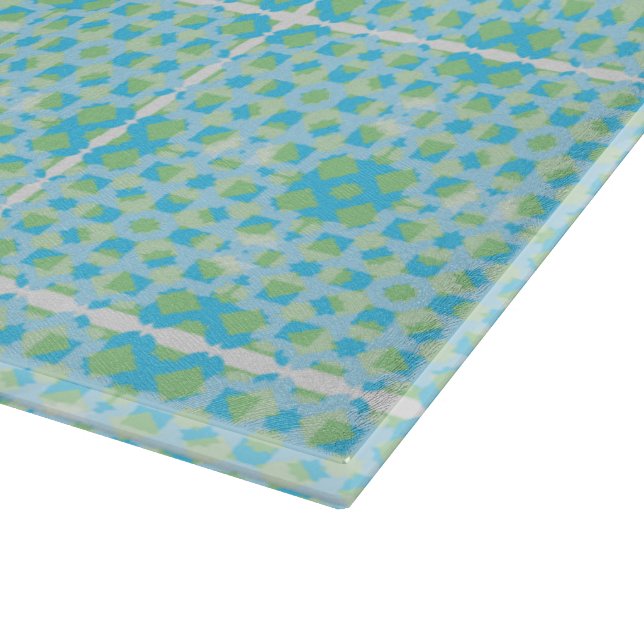 Carrelage bleu clair Turquoise Planche à découper (Coin)