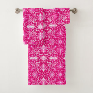 Carrelage chinois Art Nouveau, rose Fuchsia