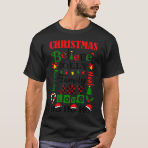 Carrelage classique de métro de Noël T-shirt