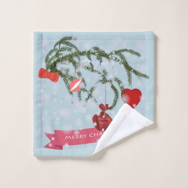 Carrelage en céramique de Noël (Gant de toilette)