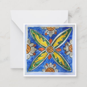 Carrelage en céramique sicilienne - P4 - Carte de 