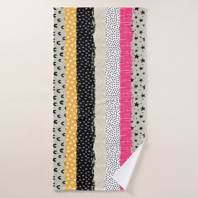 Carrelage en Patchwork : Conception Versatile Sans (Serviette de bain)
