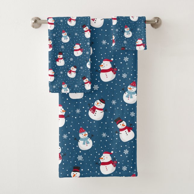 carrelage fête Noël bonhomme de neige (En situation)