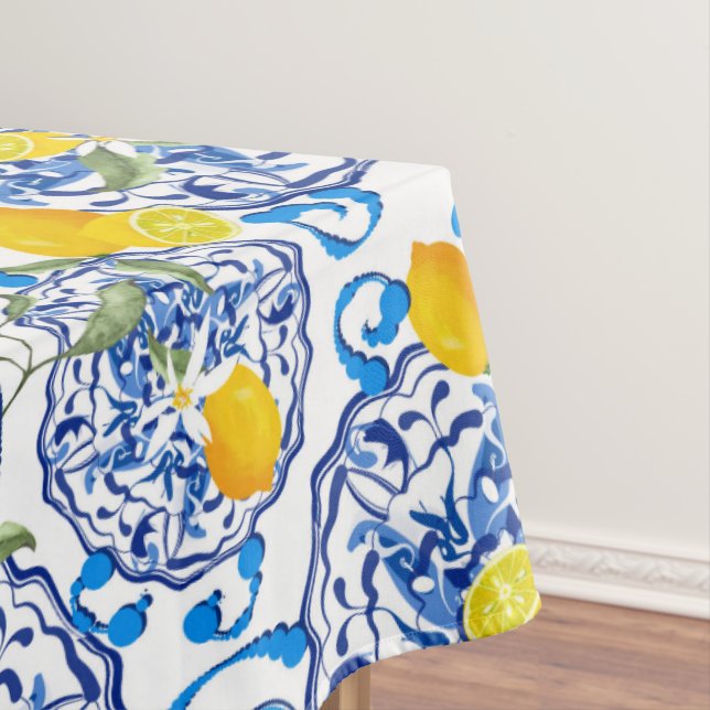 Carrelage italien, citrons, nappe de majolica (In Situ)