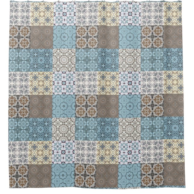 Carrelage marocain Motif rideau de douche (Devant)