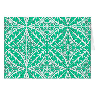 Carrelage marocain - turquoise et blanc